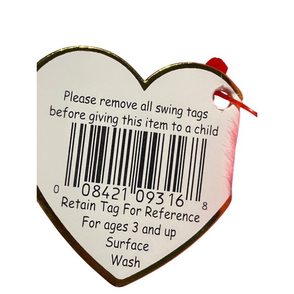 Ty Pinky Flamingo Beanie Buddy Plush1998 Polyester Fiber Pellets Pink 16 Inch - Picture 11 of 14